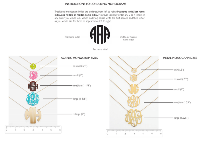 Two Letter Kensington Lola Monogram Necklace