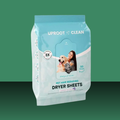 Uproot Clean Large Pet Hair Reducing Dryer Sheets 50 Pack