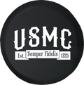 USMC Semper Fidelis Marines Offroad Jeep RV Camper Spare Tire Cover K324 - TireCoverPro