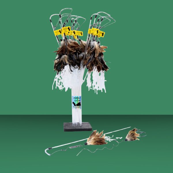 Vee Purrfect Crunchy Feather Cat Toy