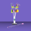 Vee Purrfect Curly Cat Toy