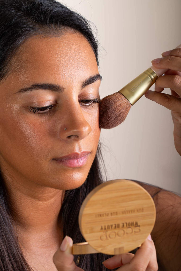 Vegan Blusher Brush - Scoop Whole Beauty - blusher brush