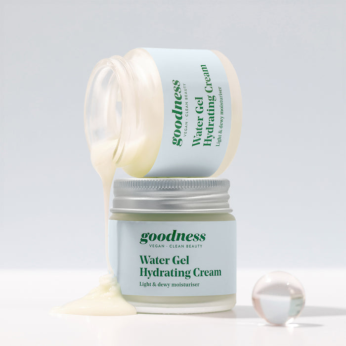 Goodness Vegan Skincare Water Gel Hydrating Cream Lifestyle Photo