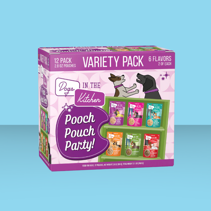 Weruva Dogs In The Kitchen Pooch Pouch Party Variety Pack