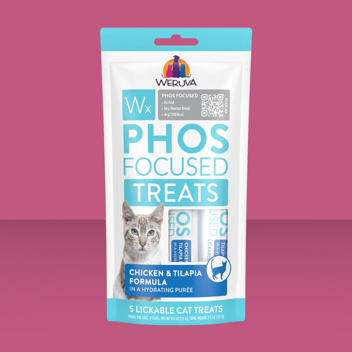 Weruva Wx Low Phosphorous Lickable Treat Chicken & Tilapia 5 Pack