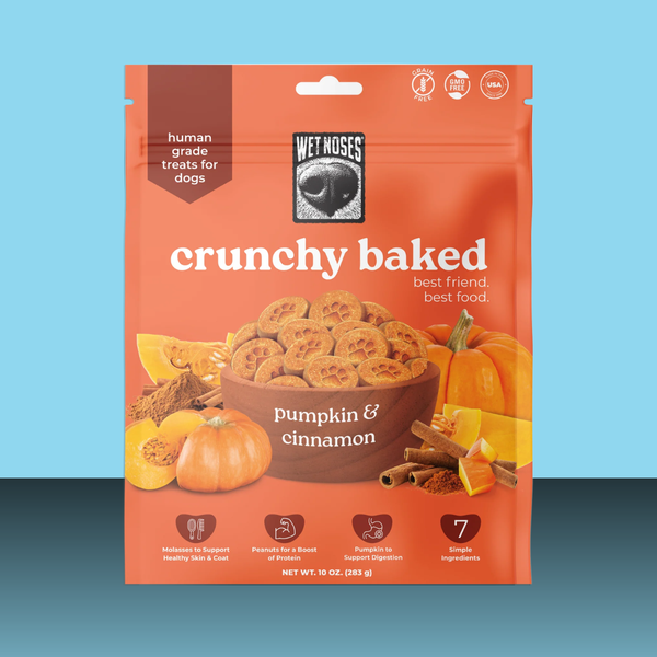 Wet Noses Crunchy Baked Pumpkin Cinnamon 10oz