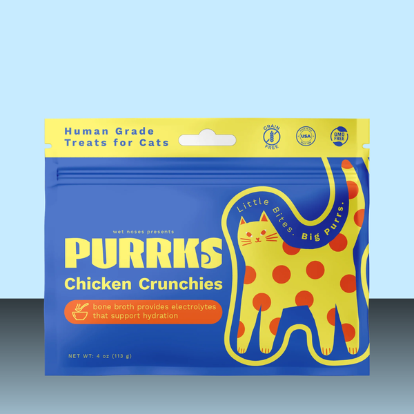 Wet Noses Purrks Crunchy Chicken & Bone Broth 4oz