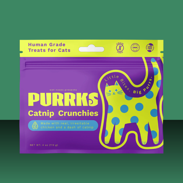Wet Noses Purrks Crunchy Chicken & Catnip 4oz