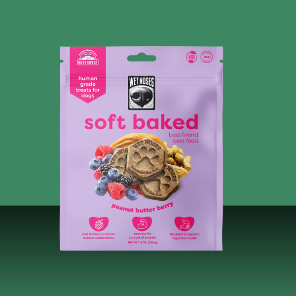 Wet Noses Soft Baked Peanut Butter Berry 8oz