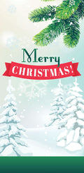 White Christmas Single Vinyl Banner Dekra-Lite