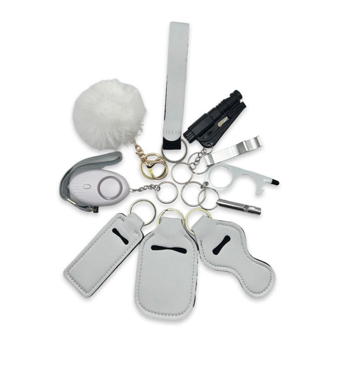 White Self-Defence Keychain