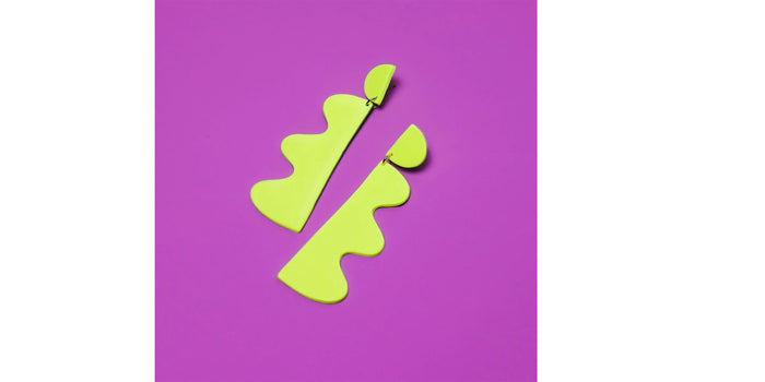 Wiggle Earrings - neon