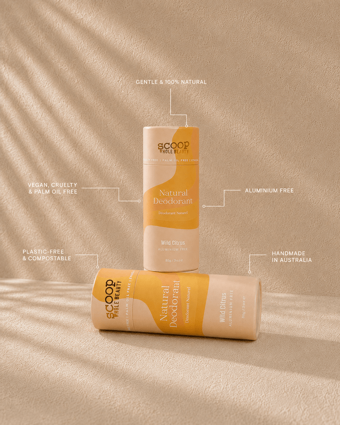 Wild Citrus Natural Deodorant - Scoop Whole Beauty -