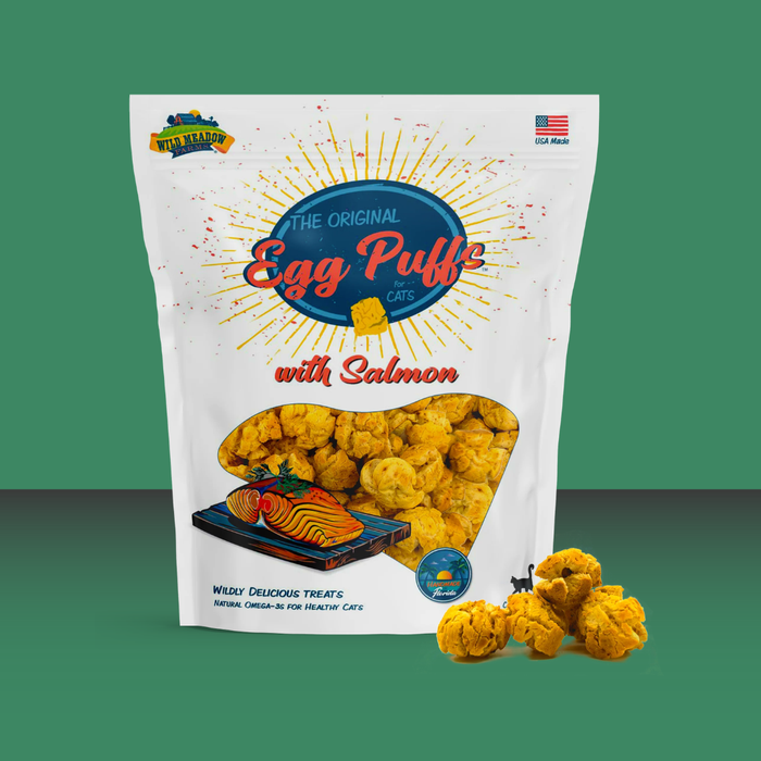 Wild Meadow Farms Cat Egg Puffs with Salmon 1oz