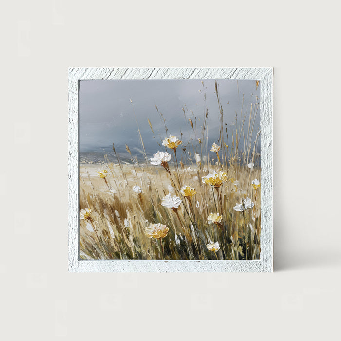 Wildflowers near Beach - Framed Art