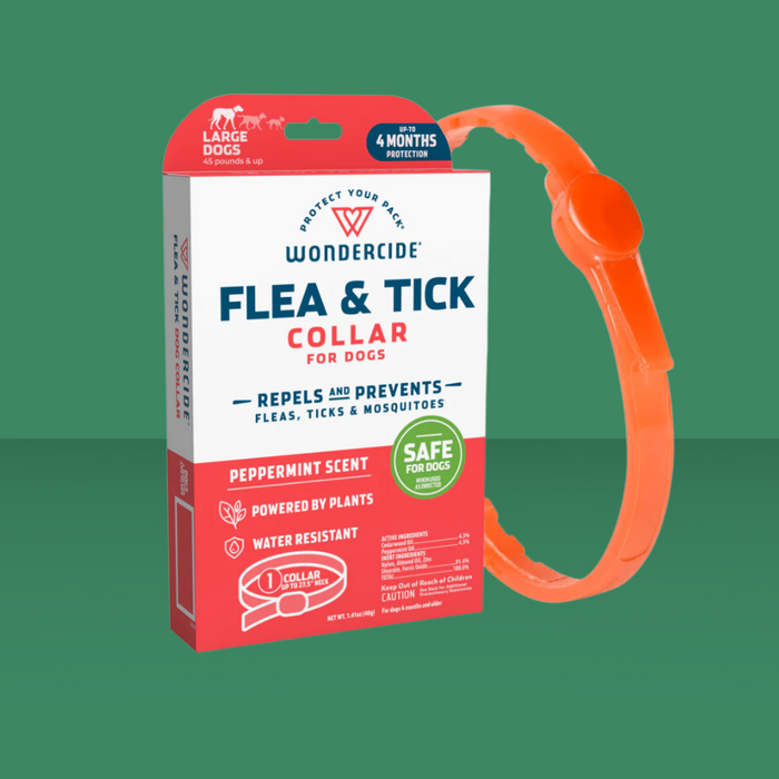 Wondercide Flea & Tick Collar for Large Dogs Peppermint