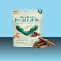 Woof Bite N Brush Refill 18 Pack Beef