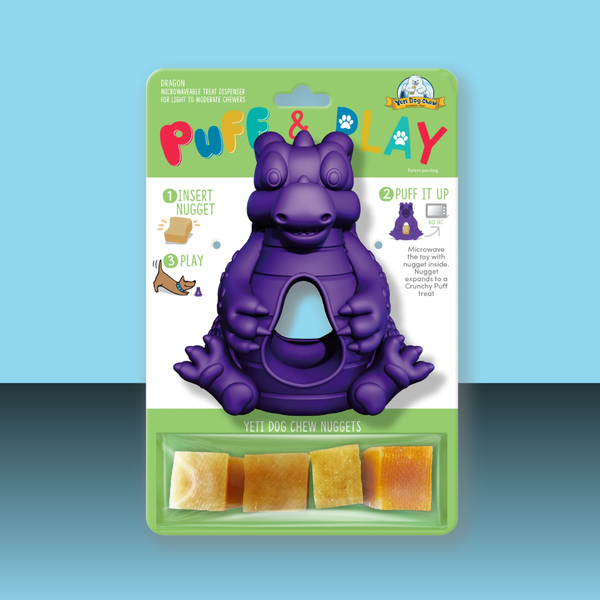 Yeti Dog Chew Puff & Play Dragon Purple