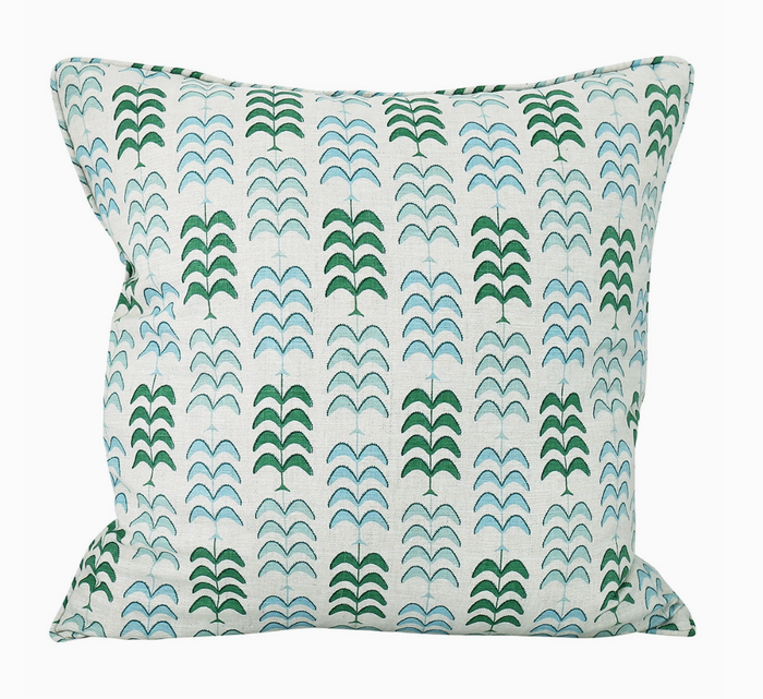 Zambia Emerald Throw Pillow