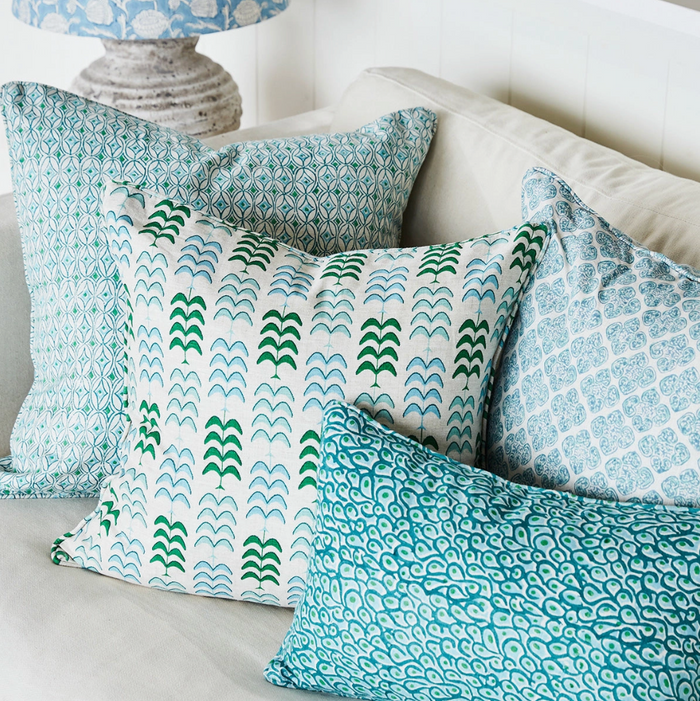 Zambia Emerald Throw Pillow